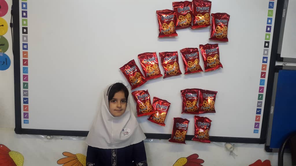 جهت ایجاد انگیزه نشانه ی (چ ) پوشیدن چادر ، آوردن چتر، چای ، چوب شورو برچسب توسط دانش آموزان پایه اول